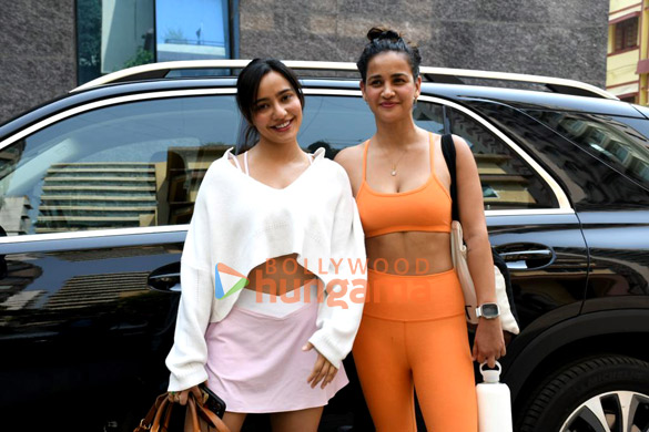 Photos: Neha Sharma and Aisha Sharma snapped in Bandra