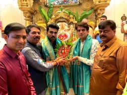 Photos: Ram Charan snapped at the Siddhivinayak Temple in Mumbai
