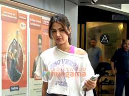 Photos: Rhea Chakraborty spotted outside the gym