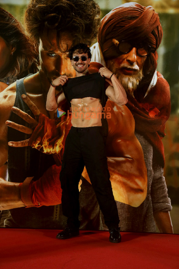 photos tiger shroff snapped at the action promo release at a fan event of ganapath 5
