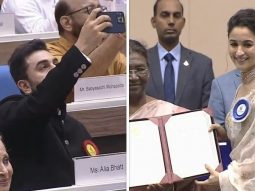 Ranbir Kapoor captures heartwarming moment as Alia Bhatt receives National Award for Gangubai Kathiawadi; watch