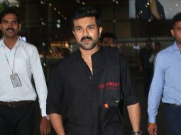 Ram Charan flaunts an all black airport look as he gets clicked by paps