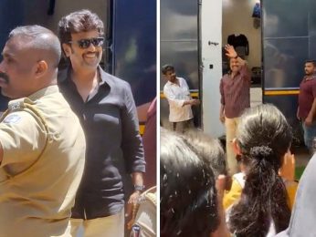 Ranjikanth waves at the massive crowd as he arrives on the sets of Thalaivar 170; watch videos Ranjikanth waves at the massive crowd as he arrives on the sets of Thalaivar 170; watch videos