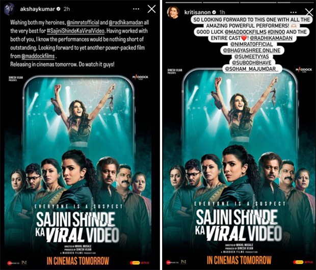 From Akshay Kumar to Arjun Kapoor, Bollywood stars showcase their support to Sajini Shinde Ka Viral Video