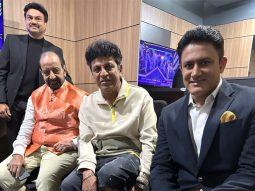 Shiva Rajkumar joins Star Sports to cheer for Team India at the Ind Vs Pak World Cup Match; promotes his upcoming movie Ghost Shiva Rajkumar joins Star Sports to cheer for Team India at the Ind Vs Pak World Cup Match; promotes his upcoming movie Ghost