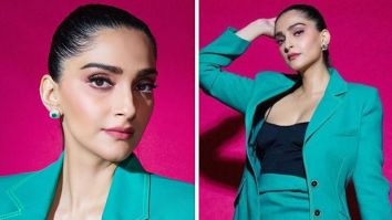 Sonam Kapoor effortlessly slays in a teal skirt suit, proving that style is her second nature