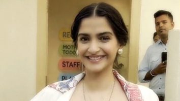 Sonam Kapoor flashes her million dollar smile as she poses for paps