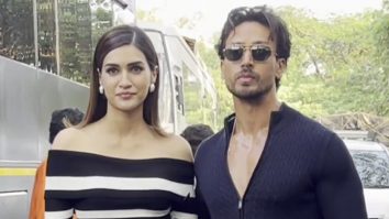 The Ganapath jodi Tiger Shroff & Kriti Sanon get clicked outside Bigg Boss house
