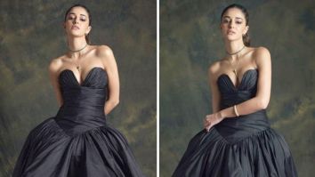 Ananya Panday tops up the drama in voluminous black gown at Elle Awards