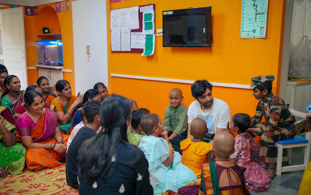 Adivi Sesh visits St Jude India Childcare Centre to meet children battling cancer, see pics