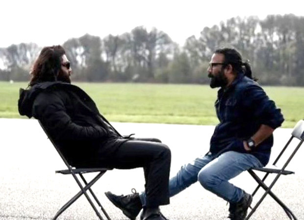 Ranbir Kapoor shines in BTS pic from Animal set with director Sandeep Reddy Vanga
