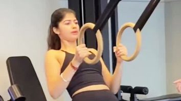 Anjini Dhawan inspires us through her hardcore workout in the gym