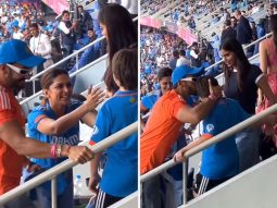 Deepika Padukone and Ranveer Singh give sweet kisses to adorable AbRam Khan at the World Cup 2023 finals; hug Suhana Khan, watch video
