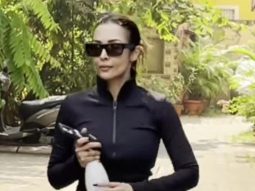 Fitness Inspiration Malaika Arora gets clicked by paps outside gym