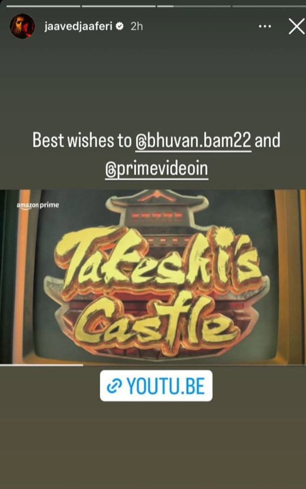 Jaaved Jafferi cheers Bhuvan Bam as new commentary host for Takeshi's Castle