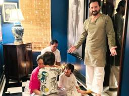 Diwali 2023: Kareena Kapoor Khan struggles with Taimur and Jeh’s rangoli but Saif Ali Khan’s expression takes the cake