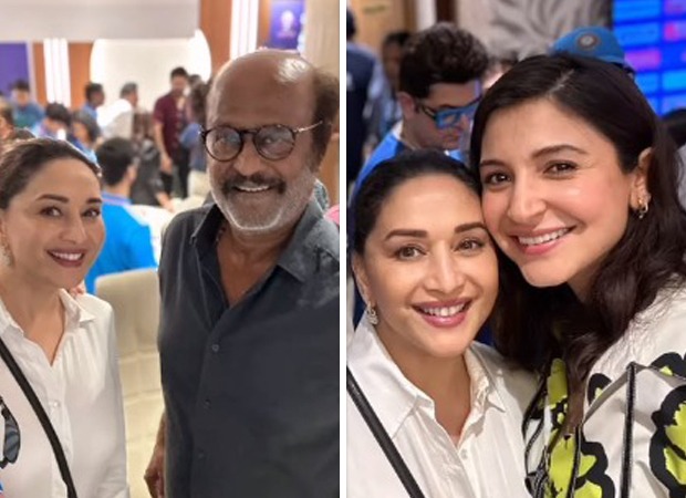 Madhuri Dixit joins star-studded celebration at Wankhede Stadium; shares selfie with Anushka Sharma and Rajinikanth after team India's victory