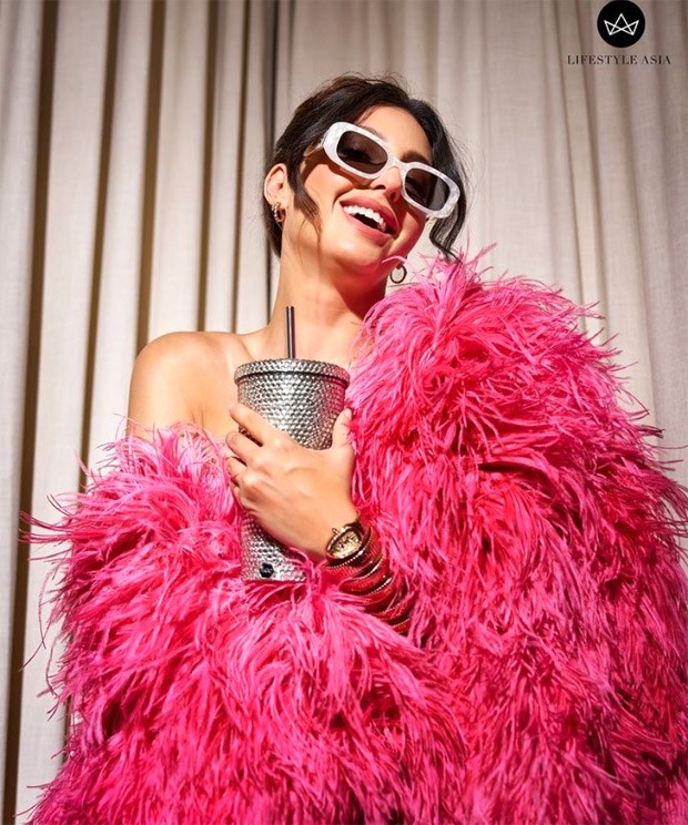 Nora Fatehi mesmerizes in a pink feather jacket, gracing the cover of Lifestyle Asia with unparalleled grace
