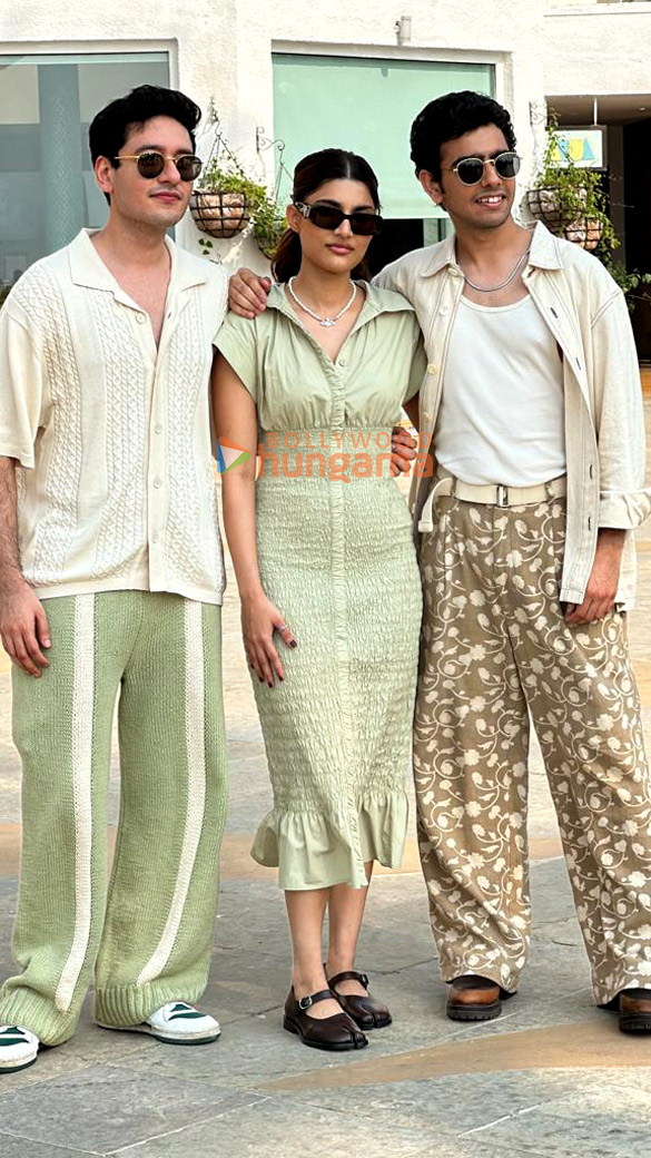 photos alizeh agnihotri sahil mehta zeyn shaw and soumendra padhi snapped promoting their film farrey 3