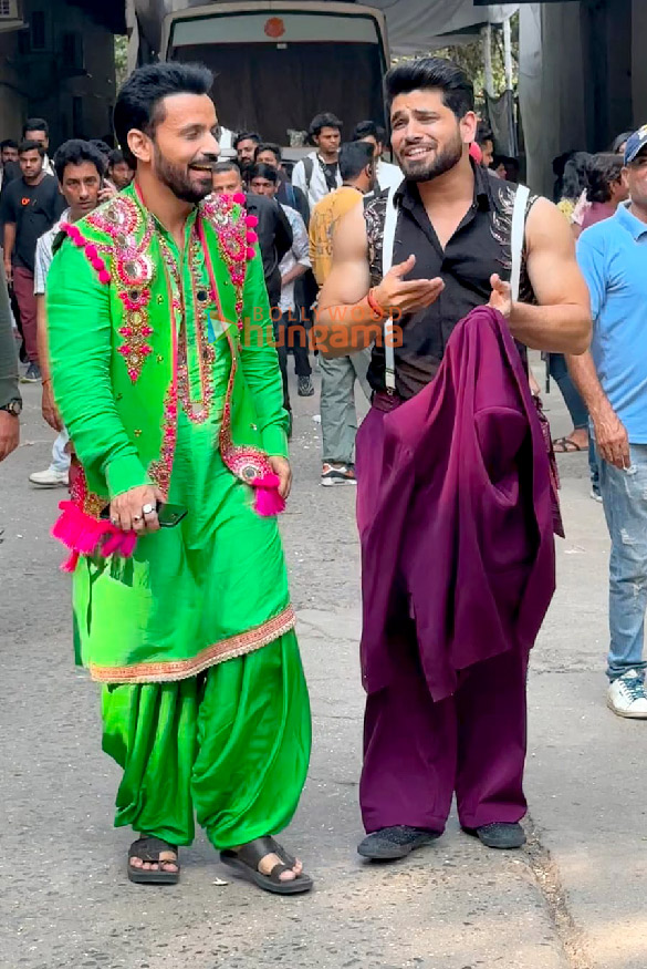 photos gauahar khan shiv thakre and others snapped shooting at filmstaan studio 4