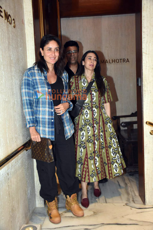 photos kareena kapoor khan karisma kapoor and karan johar snapped at manish malhotras house in bandra 1