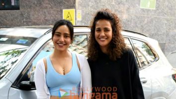 Photos: Neha Sharma and Aisha Sharma snapped outside the gym in Bandra