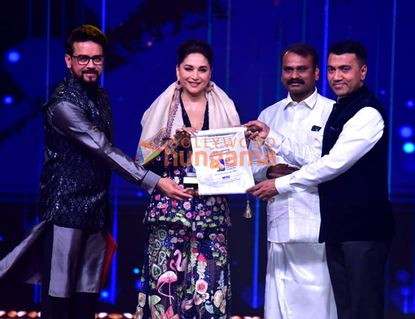 photos sara ali khan karan johar madhuri dixit and others snapped at the opening ceremony of iffi 2023 54th international film festival of india goa 2