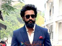 Photos: Vicky Kaushal, Fatima Sana Shaikh and Sanya Malhotra snapped at the shoot of Indian Idol for the promotion of their film Sam Bahadur