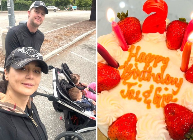 Preity Zinta celebrates twin joy as kids Jai and Gia turn 2; says, “Hope you make this world a better place when you grow up”