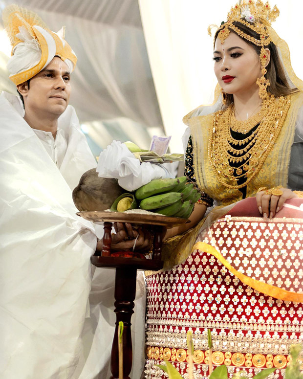 Randeep Hooda and Lin Laishram share first official wedding photos from traditional Meitei ceremony, see pics