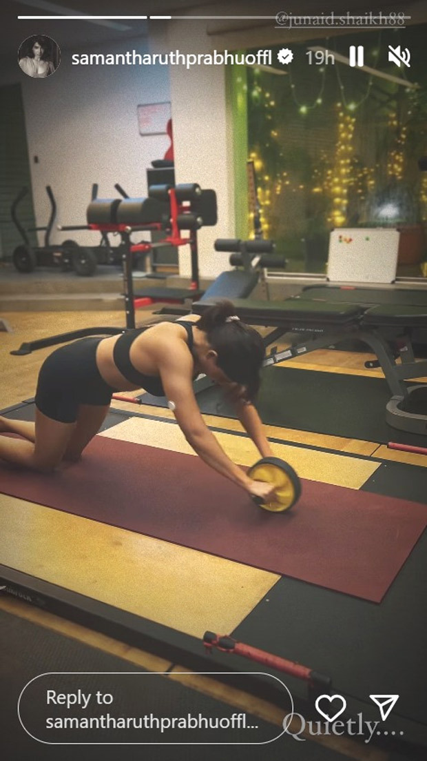 Samantha Ruth Prabhu gives a sneak peek into her intense Friday Fitness session
