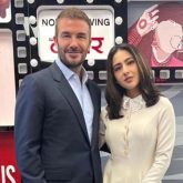 Sara Ali Khan engages in conversation with football legend David Beckham!