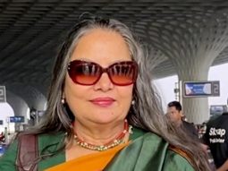 Shabana Azmi wishes paps a Happy Diwali as she gets clicked at the airport