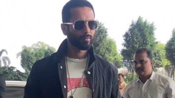 Shahid Kapoor poses for paps as he gets clicked at the airport