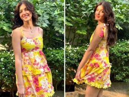 Shanaya Kapoor imparts a summery vibe to autumn with her floral dress from the designer duo Hemant & Nandita