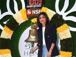 Actress-turned-investor Shilpa Shetty rings NSE IPO bell