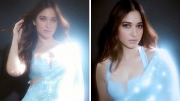 Tamannaah Bhatia perfectly blends glam and grace in dual toned sequin saree at Manish Malhotra’s Diwali party
