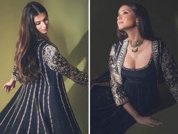 Tara Sutaria in anarkali and jacket set is festive style done right