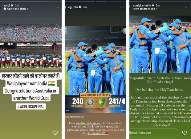 India’s World Cup Defeat: Ajay Devgn, Ayushmann Khurrana, Abhishek Bachchan and other Bollywood celebs share reactions