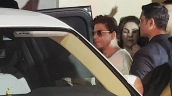 The craze is real! Shah Rukh Khan waves at fans