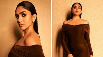 Mrunal Thakur glams up in stunning brown bodycon gown for Pippa premiere