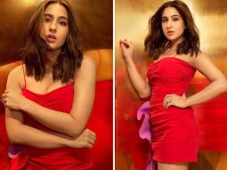 Sara Ali Khan sets the Koffee couch ablaze in a ravishing red dress on Koffee with Karan Season 8