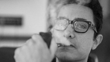 Aamir Khan enjoys his cigar in charismatic post pack up shoot, see black and white photo