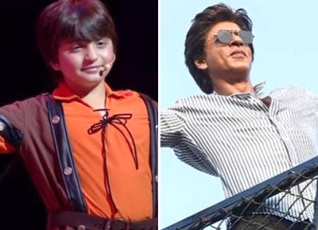 AbRam Khan gives iconic Shah Rukh Khan pose during Dhirubhai Ambani International School annual day, watch : Bollywood News