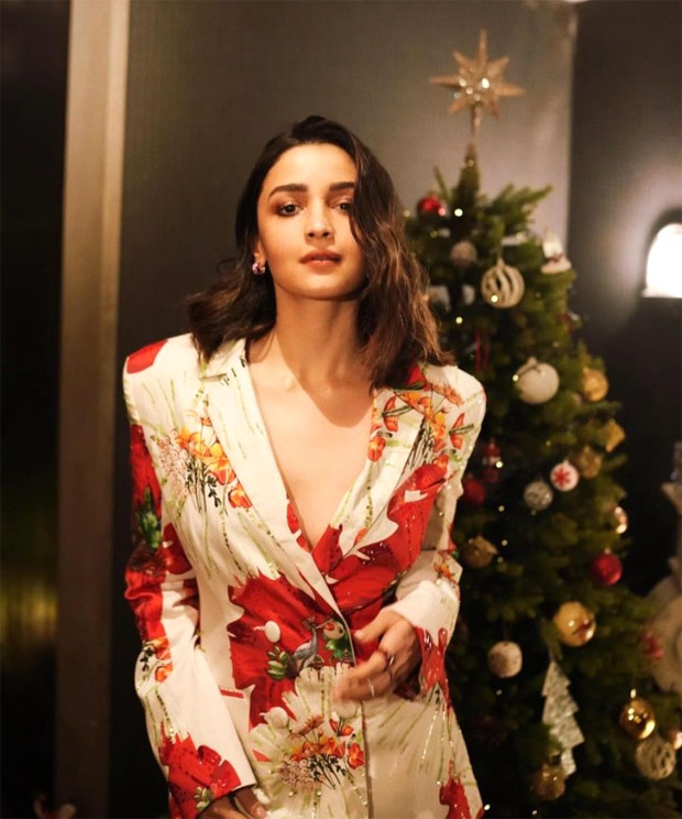 Alia Bhatt effortlessly infuses a chic touch into business fashion with her floral pantsuit
