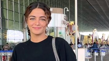 All black is the theme for today! Wamiqa Gabbi at the airport