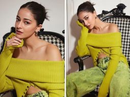 Ananya Panday redefines casual chic at Kho Gaye Hum Kahan trailer launch, donning a vibrant green crop top paired with cool baggy jeans
