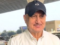 Anupam Kher gets clicked by paps at the airport