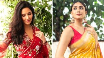 From Katrina Kaif to Mrunal Thakur, Bollywood’s leading ladies grace the town with elegance, adorning themselves in printed sarees