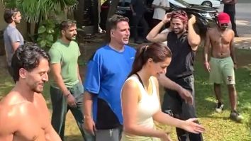 It’s a sunny Volleyball afternoon for Akshay Kumar, Disha Patani & Tiger Shroff
